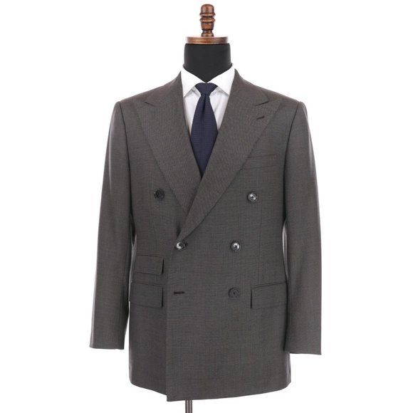 Ralph Lauren Purple Label Other - Ralph Lauren Purple Label Suit 42L Brown/Tan Birdseye Double Breasted Wool